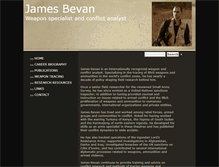 Tablet Screenshot of jamesbevan.com